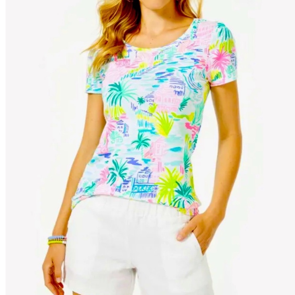 Lilly Pulitzer Halee Top in Private Island Multi Sz M